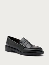 Mocassini college in pelle spazzolata - Nero | FRAU