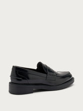 Mocassini college in pelle spazzolata - Nero | FRAU