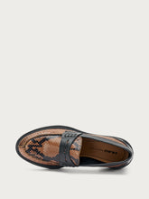 Bi-material varsity loafers - Coffee | FRAU