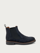 Suede Chelsea boots with shaded finish - Blue | FRAU