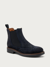 Suede Chelsea boots with shaded finish - Blue | FRAU