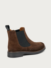 Suede Chelsea boots with shaded finish - Cocoa | FRAU