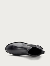 Leather Chelsea boots with shaded finish - Black | FRAU