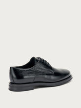 Classic semi-polished leather lace-ups - Black | FRAU
