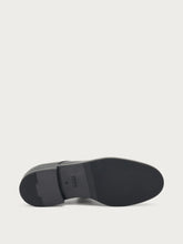 Classic semi-polished leather lace-ups - Black | FRAU