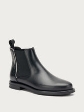 Studded leather Chelsea boots - Black | FRAU