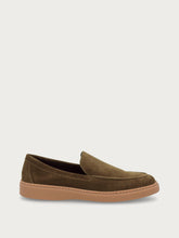 Men's casual green suede slip-ons - Fern/Barley | FRAU