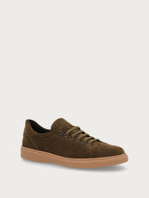 Men's green suede sneakers - Fern/Barley | FRAU