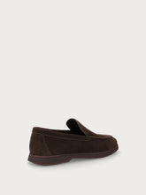 Mocassini Casual Uomo in Pelle Scamosciata testa di moro con suola in tinta - Cacao/Tabacco | FRAU