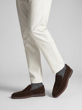 Mocassini Casual Uomo in Pelle Scamosciata testa di moro con suola in tinta - Cacao/Tabacco | FRAU