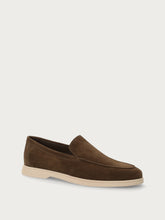 Men's casual green suede loafers - Fern/Desert | FRAU