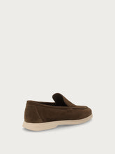 Men's casual green suede loafers - Fern/Desert | FRAU