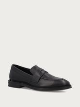 Men's elegant black calfskin loafers - Black | FRAU