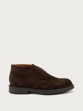 Men's smart-casual brown suede lace-up ankle boots - Pepper | FRAU