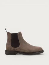 Men's smart-casual neutral suede Beatle boots - Mink | FRAU