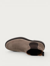 Men's smart-casual neutral suede Beatle boots - Mink | FRAU