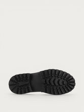 Damen-Mokassins aus Leder in Schwarz mit Chunky-Sohle - Schwarz | FRAU