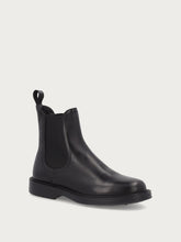 Basic-Damen-Beatle-Boots aus Leder in Schwarz - Schwarz | FRAU