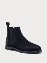 Women's minimal blue suede Beatle boots - Blue | FRAU
