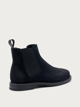Women's minimal blue suede Beatle boots - Blue | FRAU