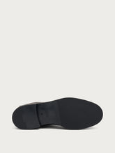 Minimalistische Damen-Beatle-Boots aus Leder in Bordeaux - Burgunderrot | FRAU