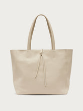 Shopper aus Leder - Creme | FRAU
