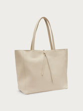 Shopper aus Leder - Creme | FRAU