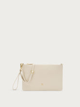 Leather clutch - Cream | FRAU