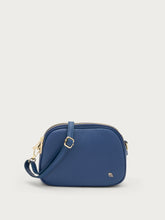 Borsa in pelle con catena - Blu | FRAU