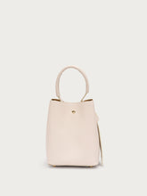 Mini secchiello in pelle - Crema | FRAU