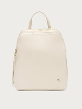 Rucksack aus Leder - Creme | FRAU
