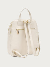 Rucksack aus Leder - Creme | FRAU