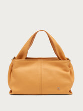 Handtasche aus weichem Leder - Aprikose | FRAU