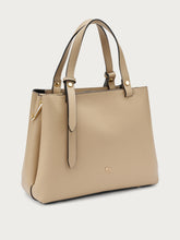 Medium tumbled leather handbag - Sand | FRAU
