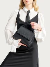 FRAU tumbled leather handbag - Black | FRAU