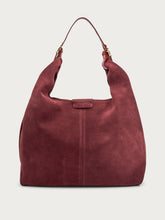 Shopper in morbido suede - Bordeaux | FRAU
