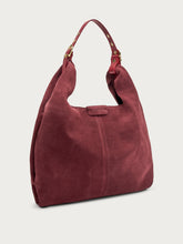 Shopper in morbido suede - Bordeaux | FRAU