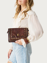Leather boho bag - Brown | FRAU
