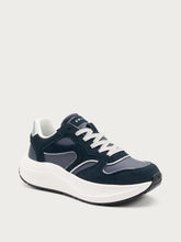 Cross Hybrid Nylon & Suede Sneakers - Blu | FRAU