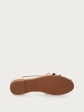 Leather caged ballet flats - Vanilla | FRAU