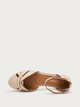 Fisherman-Sandalen aus Leder mit Knöchelriemchen - Vanille | FRAU