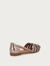 Ballerina ragnetto in pelle laminata - Bronzo | FRAU