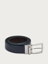 Elegant double-face belt - BLUEdarkbrown | FRAU