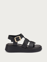 Gladiator-Sandalen aus Leder - Schwarz | FRAU