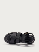 Gladiator-Sandalen aus Leder - Schwarz | FRAU