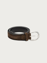 Suede belt with detailing - Ebony | FRAU