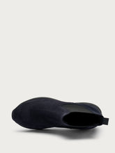 Suede Chelsea boots with XL® sole - Blue | FRAU