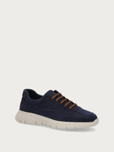 Komfort-Sneakers aus Nubuk mit XL-Sohle - Ozean | FRAU