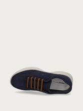 Komfort-Sneakers aus Nubuk mit XL-Sohle - Ozean | FRAU