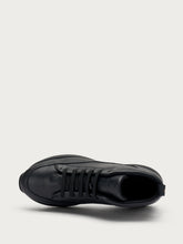 Leather high ankle boots with XL® sole - BLACKblack | FRAU